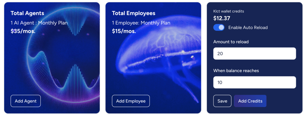 AI call bot agent plans